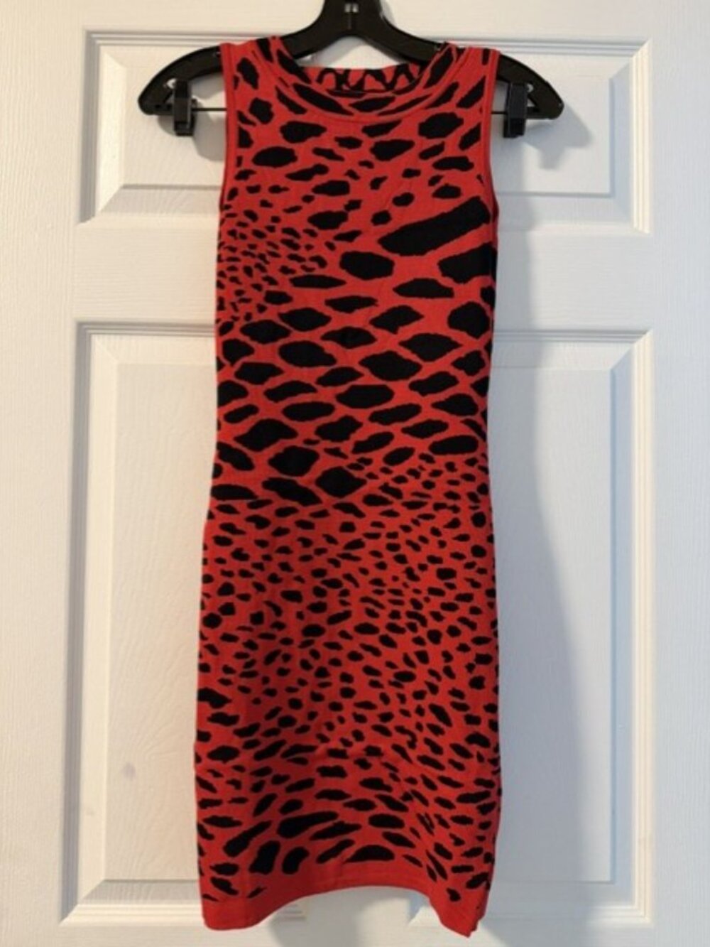 Sexy WOW Couture Red and Black Sleeveless Bodycon Dress open back size S